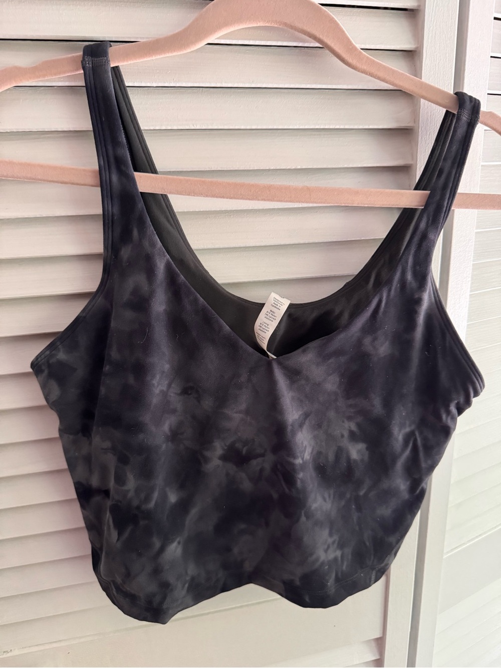 Lululemon Align Tank Diamond Dye Pitch Grey Graphite Grey Size 10